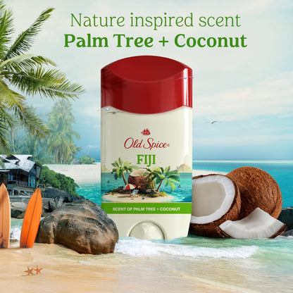 Old Spice Dry Feel Antiperspirant Deodorant for Men, 24/7 Sweat & Odor Protection, Gentle on Skin with Skin Conditioners, Fiji with Palm Tree + Coconut Scent, Travel Size, 0.5 oz (Pack of 24) Avelisse