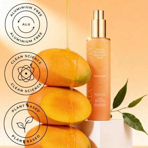 Bella Skin Beauty Deodorant Enhancer® Probiotic Underarm Toner - Mango - Pre-Deodorant Spray for Longer-Lasting Odor Control Avelisse
