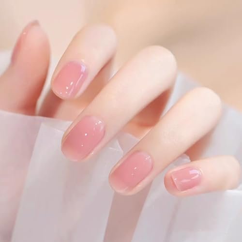 COSMOO Jelly Pink Nail Polish 12ml – Peach Quick Dry Translucent Nail Lacquer for Long-Lasting Sheer Nail Art Varnish - görsel 4