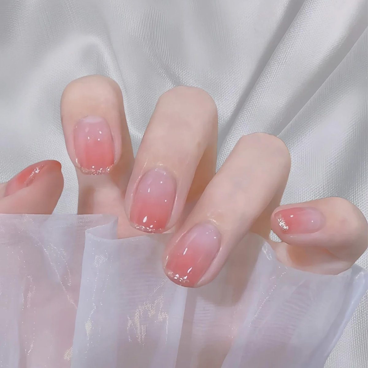 COSMOO Jelly Pink Nail Polish 12ml – Peach Quick Dry Translucent Nail Lacquer for Long-Lasting Sheer Nail Art Varnish - görsel 13