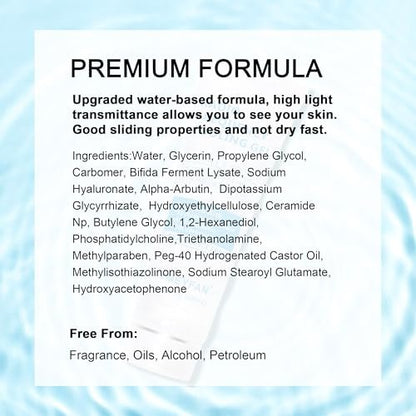 Conductive Gel for Microcurrent & RF Facial Machines – Fragrance-Free, Hypoallergenic, with Hyaluronic Acid & Ceramide, Long-Lasting Hydration, 10.58 Fl Oz