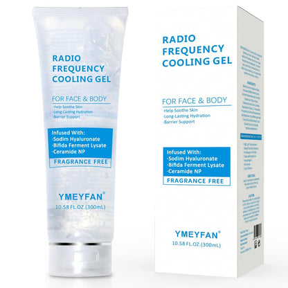 Conductive Gel for Microcurrent & RF Facial Machines – Fragrance-Free, Hypoallergenic, with Hyaluronic Acid & Ceramide, Long-Lasting Hydration, 10.58 Fl Oz