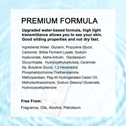 Conductive Gel for Microcurrent & RF Facial Machines – Fragrance-Free, Hypoallergenic, with Hyaluronic Acid & Ceramide, Long-Lasting Hydration, 10.58 Fl Oz