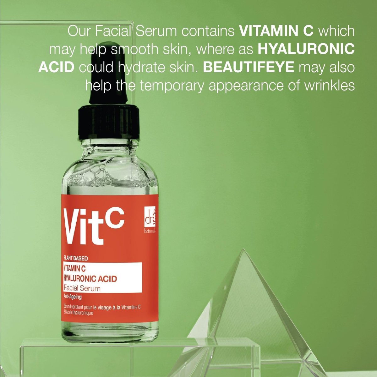 Dr Botanicals 5% Vitamin C & 2% Hyaluronic Acid Facial Serum – Anti-Aging, Brightening, Hydrating Serum with Beautifeye, 1 fl oz - görsel 9