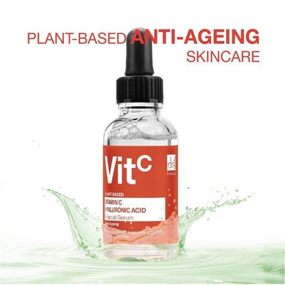 Dr Botanicals 5% Vitamin C & 2% Hyaluronic Acid Facial Serum – Anti-Aging, Brightening, Hydrating Serum with Beautifeye, 1 fl oz
