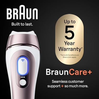 Braun Smart IPL Skin i·Expert Pro 7 Permanent Hair Reduction Device for Women and Men, Silver Avelisse