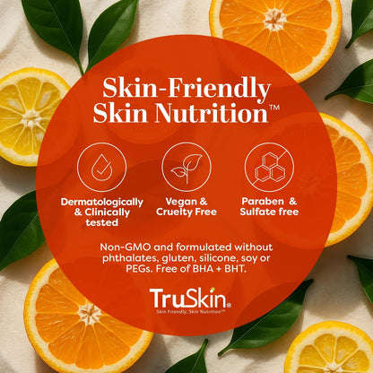 TruSkin Vitamin C Face Scrub & Face Exfoliator - Brightening Facial Scrub with Bora Bora White Sand & Yuzu Lemon - Smooths Texture and Reveals Softer-Looking Skin, 4 fl oz Avelisse