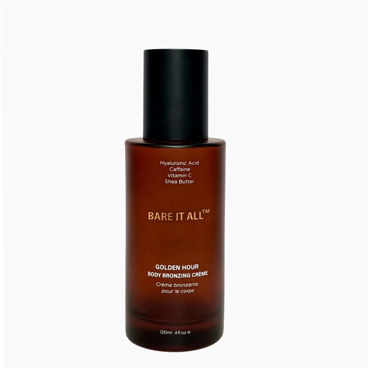 Bare It All Golden Hour Bronzing Cream - Smoothing Age Defying Body Bronzer for Natural Glow, Long Lasting, Vegan, Paraben Free, Fast Absorbing (4.05 Fl Oz) Avelisse
