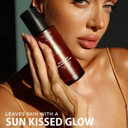 Bare It All Golden Hour Bronzing Cream - Smoothing Age Defying Body Bronzer for Natural Glow, Long Lasting, Vegan, Paraben Free, Fast Absorbing (4.05 Fl Oz) Avelisse
