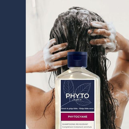 PHYTO PHYTOCYANE Women Invigorating Shampoo - Fortifying Densifying Treatment Shampoo, 8.45 fl oz Avelisse