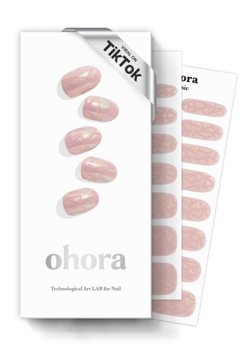 ohora Semi Cured Gel Nail Strips - N Pink Wonderland | Salon-Quality Solid Pink Gel Manicure, Easy Apply & Remove, Works with Any UV/LED Lamp - görsel 1