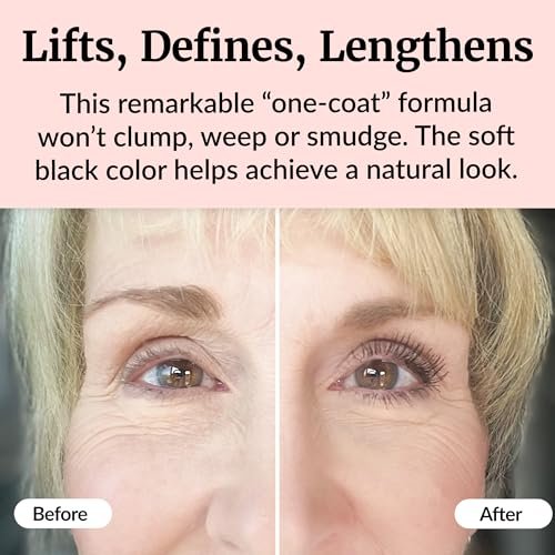 Vibriance Volumizing Tubing Mascara, Soft Black – Hypoallergenic, Moisturizing, Lifting, Long-Lasting Tube Formula for Ages 50+ Avelisse