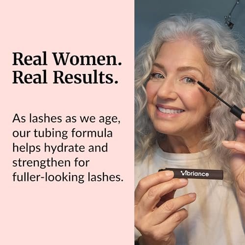 Vibriance Volumizing Tubing Mascara, Soft Black – Hypoallergenic, Moisturizing, Lifting, Long-Lasting Tube Formula for Ages 50+ Avelisse