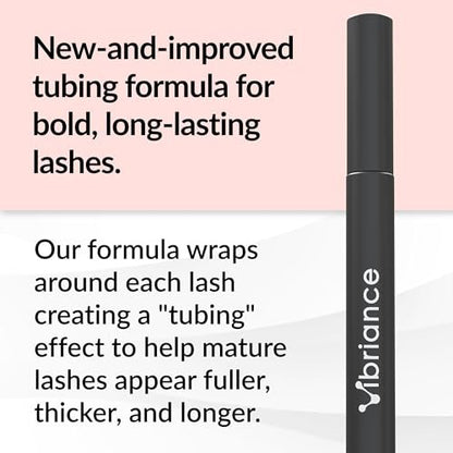 Vibriance Volumizing Tubing Mascara, Soft Black – Hypoallergenic, Moisturizing, Lifting, Long-Lasting Tube Formula for Ages 50+ Avelisse