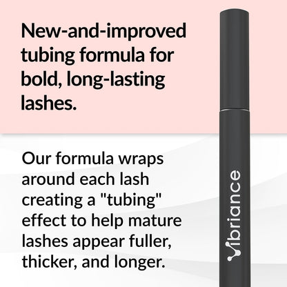 Vibriance Volumizing Tubing Mascara, Soft Black – Hypoallergenic, Moisturizing, Lifting, Long-Lasting Tube Formula for Ages 50+ Avelisse