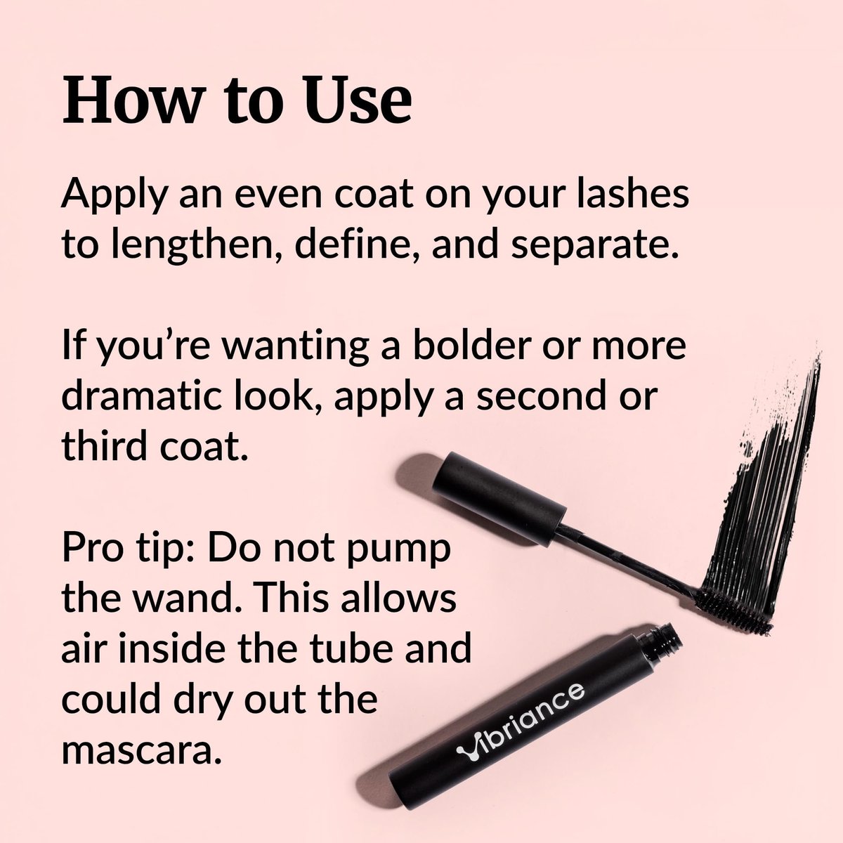 Vibriance Volumizing Tubing Mascara, Soft Black – Hypoallergenic, Moisturizing, Lifting, Long-Lasting Tube Formula for Ages 50+ Avelisse