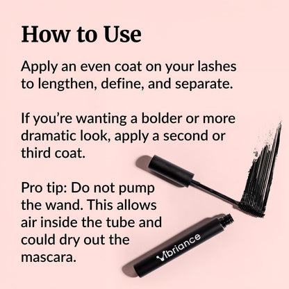 Vibriance Volumizing Tubing Mascara, Soft Black – Hypoallergenic, Moisturizing, Lifting, Long-Lasting Tube Formula for Ages 50+ Avelisse