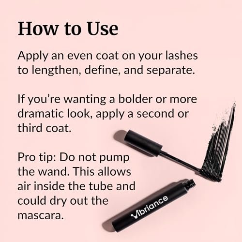 Vibriance Volumizing Tubing Mascara, Soft Black – Hypoallergenic, Moisturizing, Lifting, Long-Lasting Tube Formula for Ages 50+ Avelisse