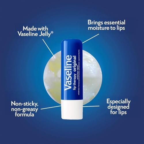 Vaseline Lip Therapy Original 8-Pack – Intensive Lip Moisturizer for Dry, Cracked Lips, 0.16 oz Each - görsel 8