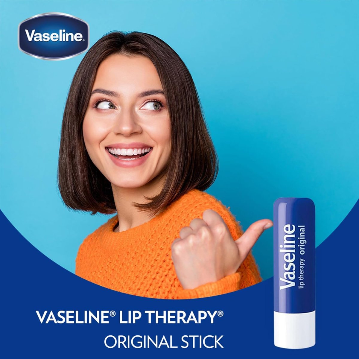 Vaseline Lip Therapy Original 8-Pack – Intensive Lip Moisturizer for Dry, Cracked Lips, 0.16 oz Each - görsel 11