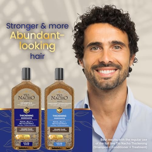 Tio Nacho Thickening Shampoo & Conditioner Set for Thinning Hair – Hair Loss Shampoo for Men & Women + Thickening Conditioner with Natural Extracts to Volumize Hair – Paraben Free, 14 fl oz Each Avelisse