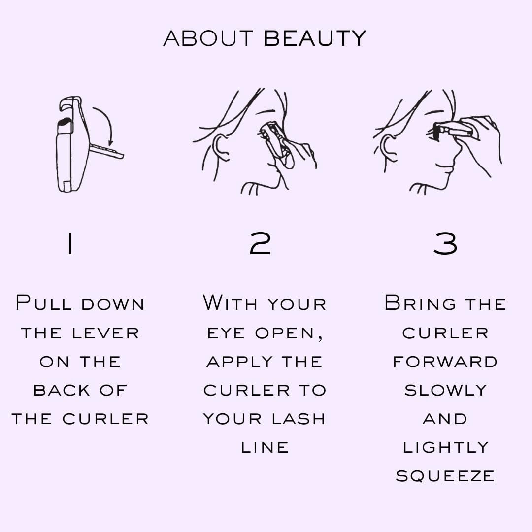 About Beauty On-The-Go Compact Eyelash Curler – Portable Travel Lash Curler with Replacement Pad, Gentle Ergonomic Design - görsel 5