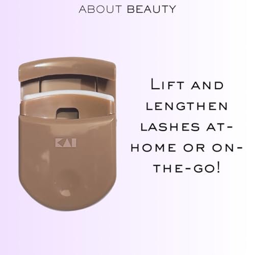 About Beauty On-The-Go Compact Eyelash Curler – Portable Travel Lash Curler with Replacement Pad, Gentle Ergonomic Design - görsel 4
