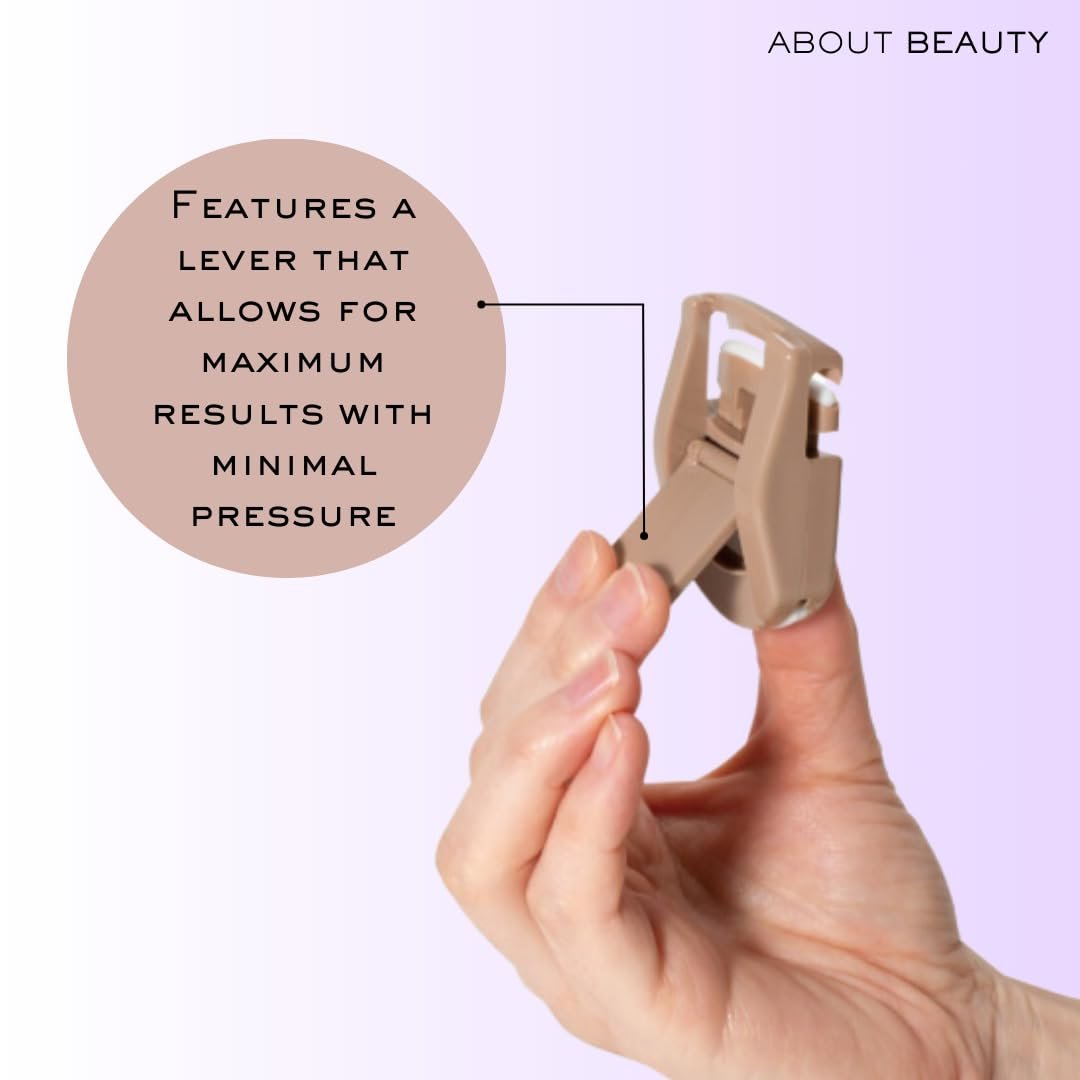 About Beauty On-The-Go Compact Eyelash Curler – Portable Travel Lash Curler with Replacement Pad, Gentle Ergonomic Design - görsel 7