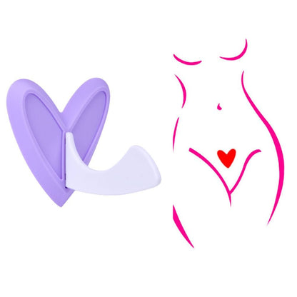 BFLCTTBD Pubic Hair Trimmer Stencil - Bikini Template for Precise Shaving, Private Area Style Shape Tool (Purple)