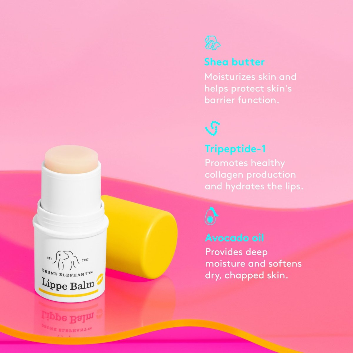 Drunk Elephant Lippe Balm - Nourishing Cranberry Lip Balm - Clean Clinical Skincare, Cruelty-Free, Dermatologist-Tested, Free of Essential Oils, Silicones, and Fragrance - görsel 9