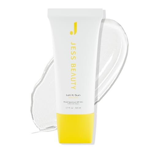 JESS BEAUTY Let it Sun 50+ Sunscreen with Green Tea & Aloe Extract - SPF 50+ Broad Spectrum Sun Protection for Face & Body, 1.7 fl oz Avelisse
