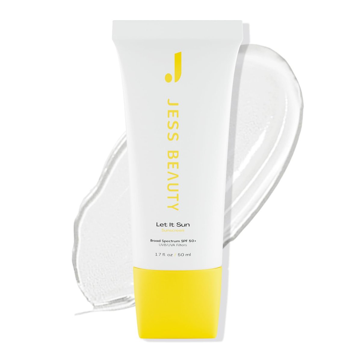 JESS BEAUTY Let it Sun 50+ Sunscreen with Green Tea & Aloe Extract - SPF 50+ Broad Spectrum Sun Protection for Face & Body, 1.7 fl oz Avelisse