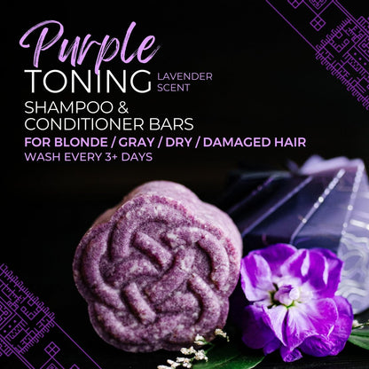 Viori Purple Shampoo Bar - Handcrafted with Longsheng Rice Water & Natural Ingredients - Neutralizes Brassy Tones in Blonde, Silver, and Gray Hair - All Natural Solid Shampoo Avelisse