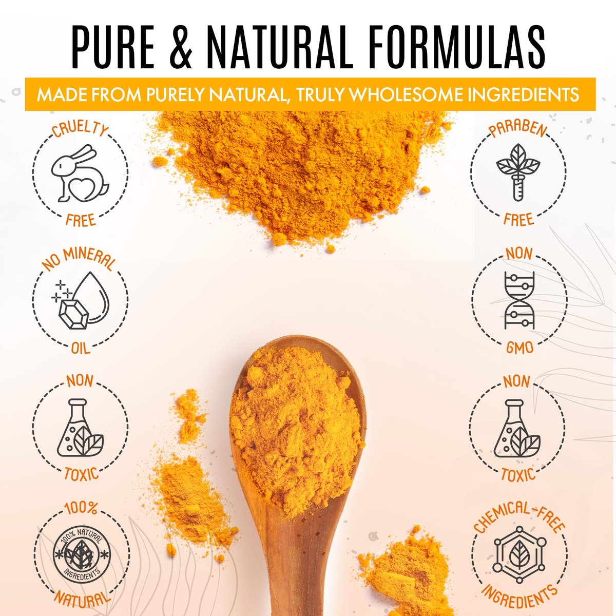 Healov Turmeric Lotion for Spots - Natural Turmeric Skin Brightening Cream for Face & Body - Cleanse Skin, Fight Acne, Even Tone, Clear Scars, Sun Damage, & Discoloration - with Vitamin C (10 oz) - görsel 13