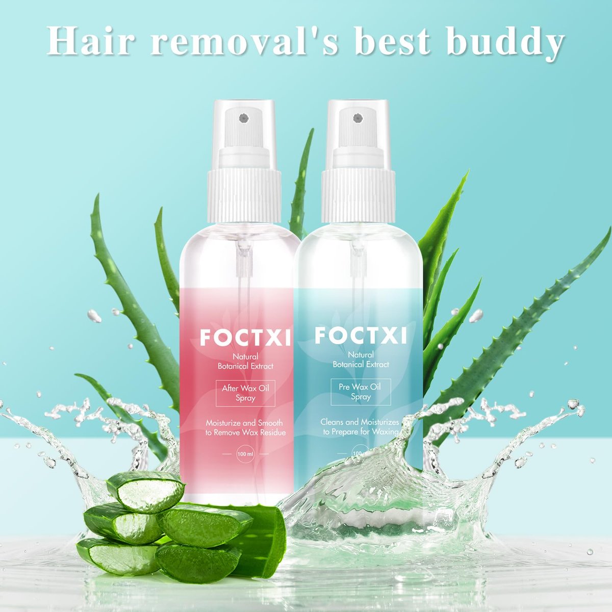 FOCTXI Pre Wax Cleanser and After Wax Care Kit - 3.5 oz Pre-Spray & After-Oil for Smooth, Soothing Results - görsel 13