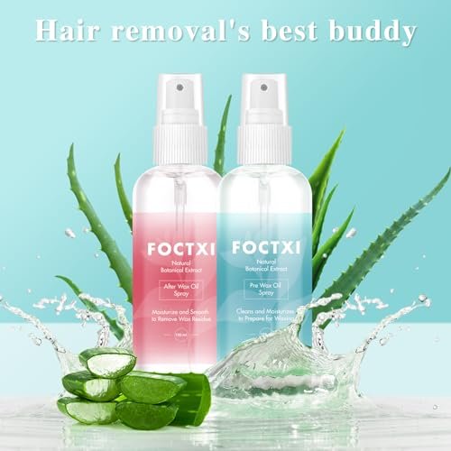 FOCTXI Pre Wax Cleanser and After Wax Care Kit - 3.5 oz Pre-Spray & After-Oil for Smooth, Soothing Results - görsel 14