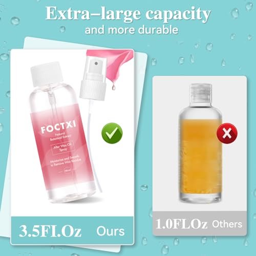 FOCTXI Pre Wax Cleanser and After Wax Care Kit - 3.5 oz Pre-Spray & After-Oil for Smooth, Soothing Results - görsel 6