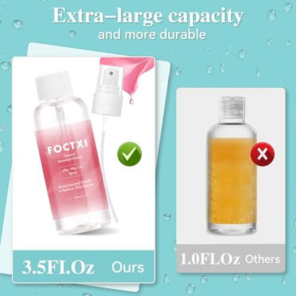 FOCTXI Pre Wax Cleanser and After Wax Care Kit - 3.5 oz Pre-Spray & After-Oil for Smooth, Soothing Results