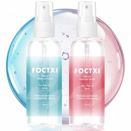 FOCTXI Pre Wax Cleanser and After Wax Care Kit - 3.5 oz Pre-Spray & After-Oil for Smooth, Soothing Results - görsel 2