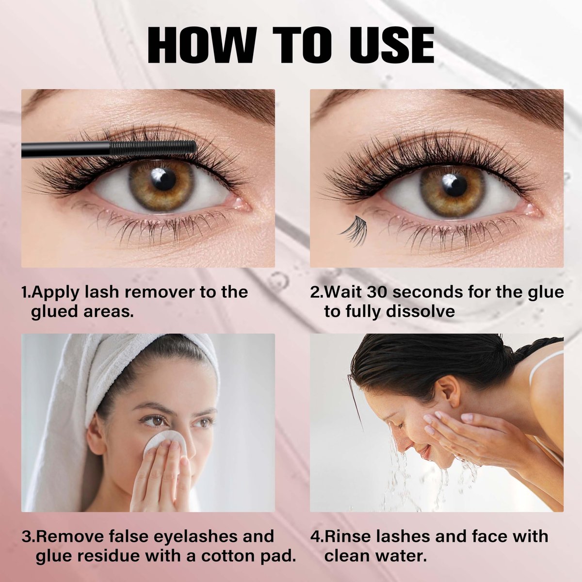 Clear Lash Glue Remover 5ml – Safe Eyelash Adhesive Remover for DIY Cluster Lashes at Home - görsel 9