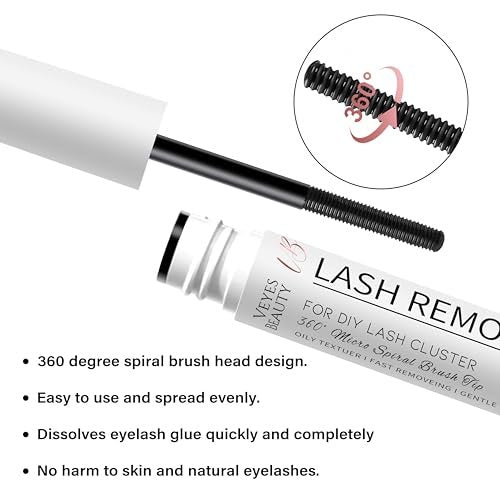 Clear Lash Glue Remover 5ml – Safe Eyelash Adhesive Remover for DIY Cluster Lashes at Home - görsel 4