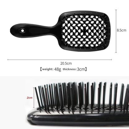 2-Pack Lixera Hair Brush - Detangling Brush for Curly, Wet & Dry Hair, Scalp Massage (Pink + Black)