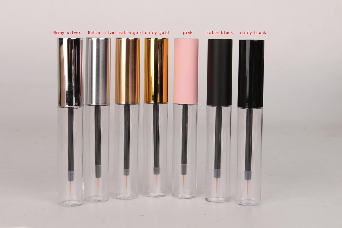 COSIDEA 12-Pack Empty Matte Black 10ml Eyeliner Tubes with Brush Applicator for DIY Eyelash Growth Oil - görsel 15