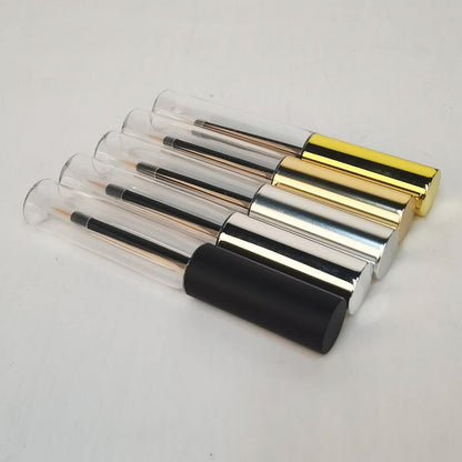 COSIDEA 12-Pack Empty Matte Black 10ml Eyeliner Tubes with Brush Applicator for DIY Eyelash Growth Oil