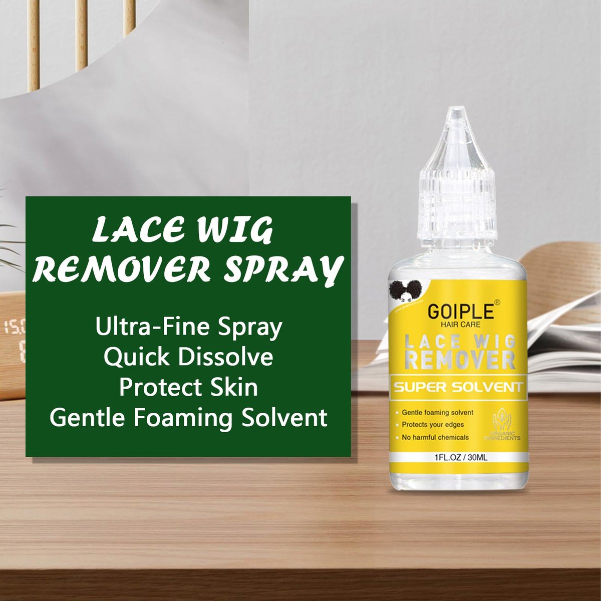 Lace Melting Spray for Glueless Wigs - Essentials Kit with Wig Glue & Remover | Goiple - görsel 13