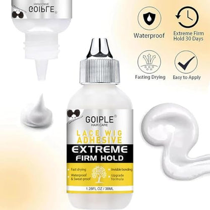 Lace Melting Spray for Glueless Wigs - Essentials Kit with Wig Glue & Remover | Goiple