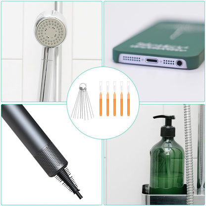 10-Piece Shower Head Cleaning Brush Set with Picks – Anti-Clogging Nozzle Cleaner for Bathroom