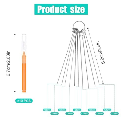 10-Piece Shower Head Cleaning Brush Set with Picks – Anti-Clogging Nozzle Cleaner for Bathroom - görsel 4