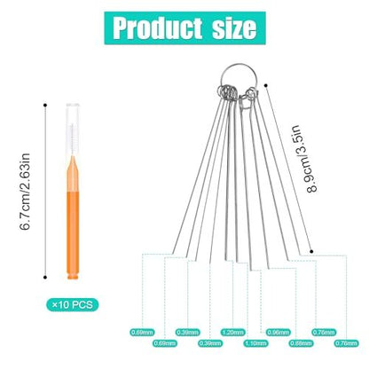 10-Piece Shower Head Cleaning Brush Set with Picks – Anti-Clogging Nozzle Cleaner for Bathroom