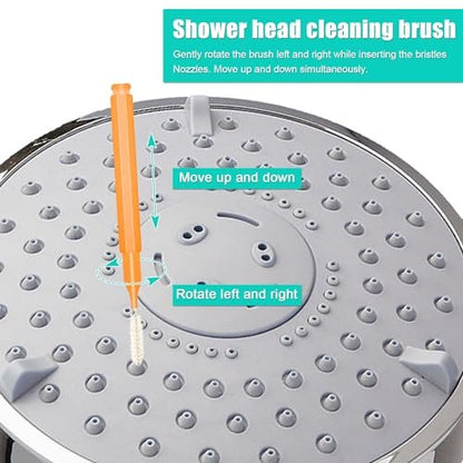 10-Piece Shower Head Cleaning Brush Set with Picks – Anti-Clogging Nozzle Cleaner for Bathroom